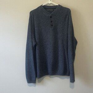 Oscar De La Renta Vintage Knit Light Blue Sweater Mens Size Medium